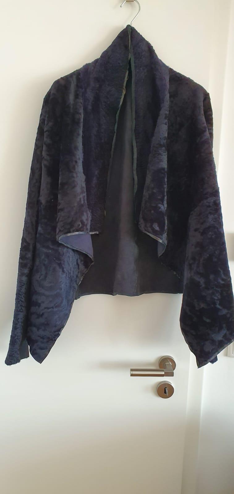 Rick Owens Hun collection Shearling Cape