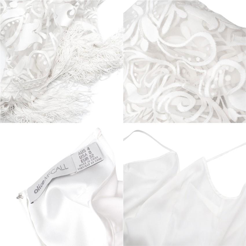 Alice McCall Tattoo Lady White Lace Long Sleeve Dress