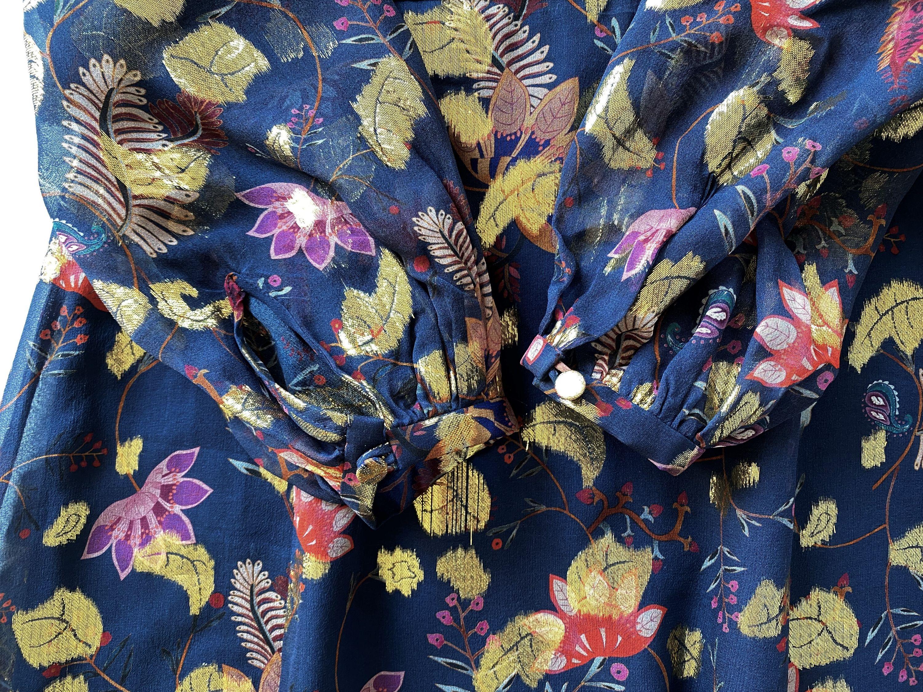 Annabel fil coupé silk-blend maxi dress.