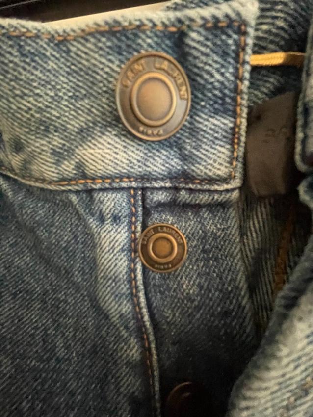 Saint Laurent Slim Fit Distressed D13 Jeans