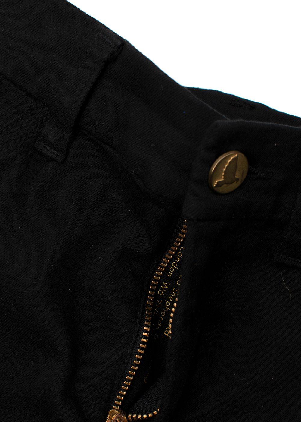 Black MIH Flared Denim Jeans