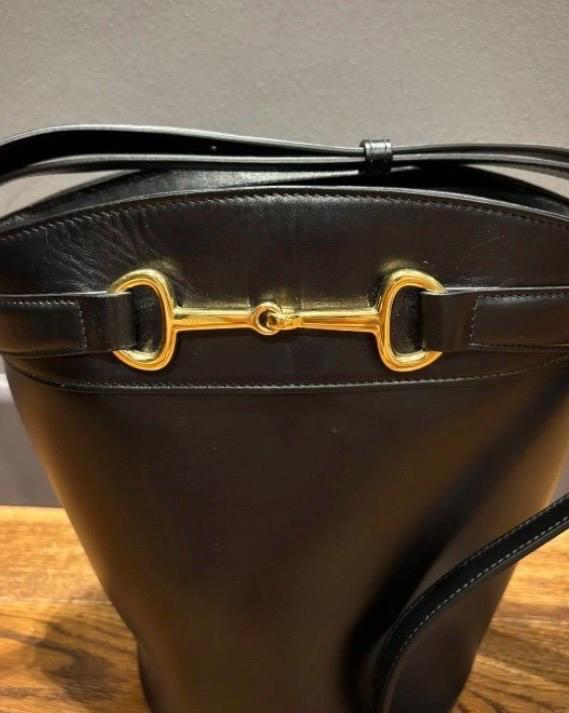 Celine Black Leather Tote