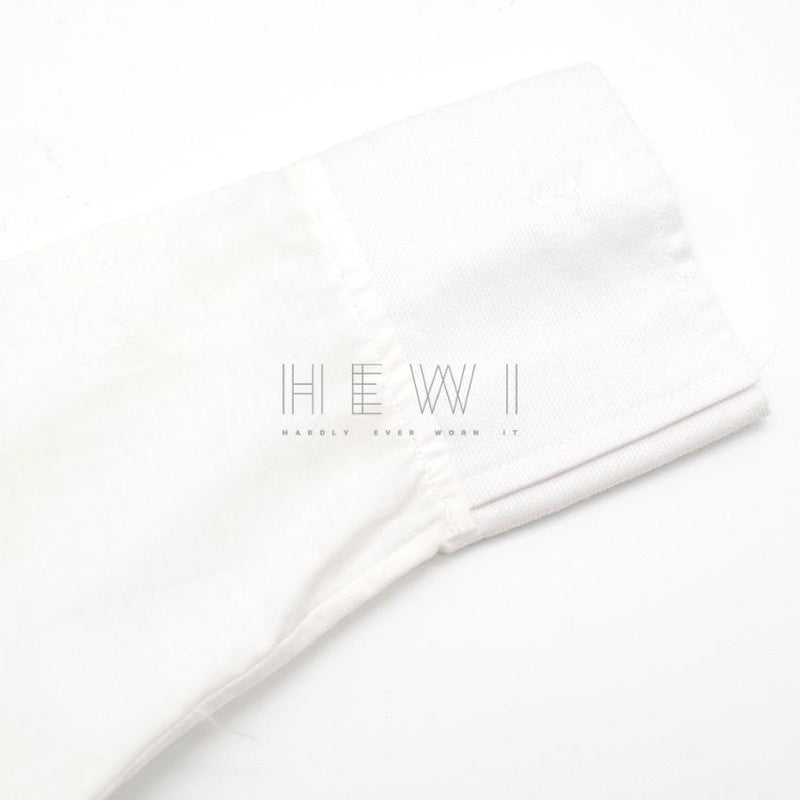 Tome White Tie Black Blouse