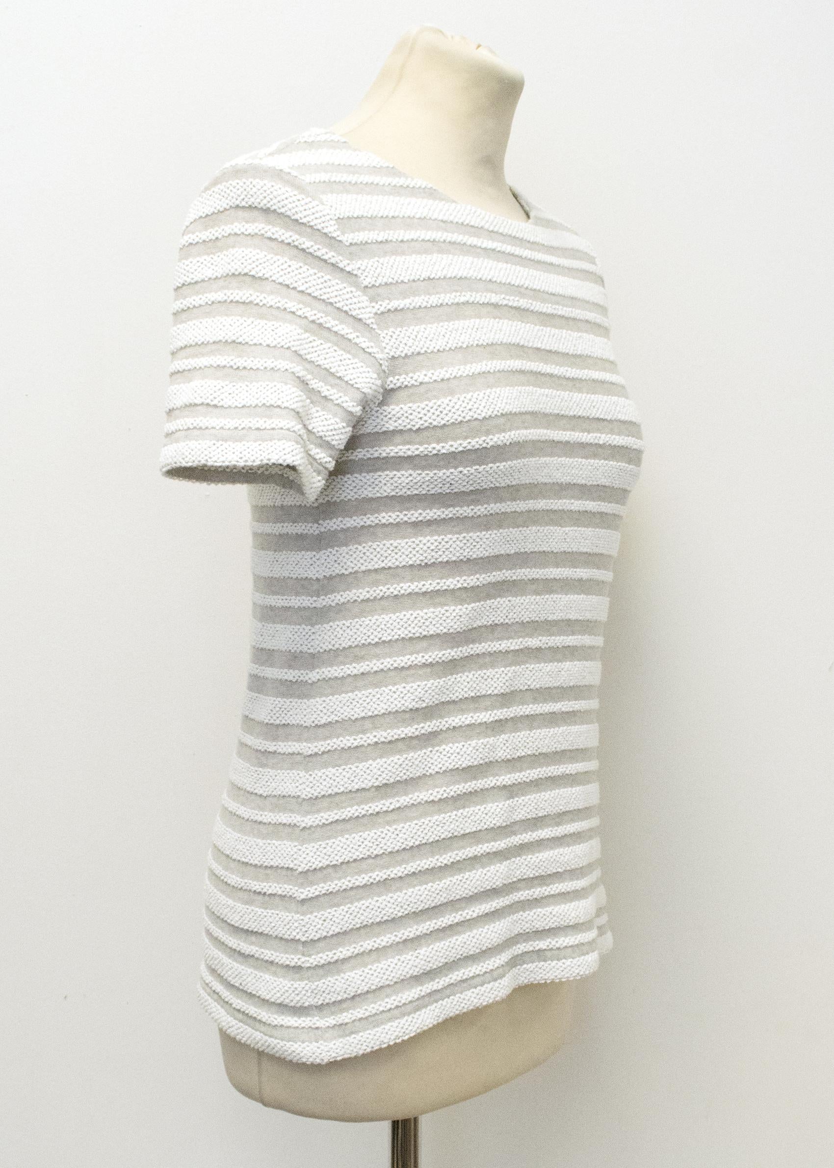 Reiss Grey striped t-shirt