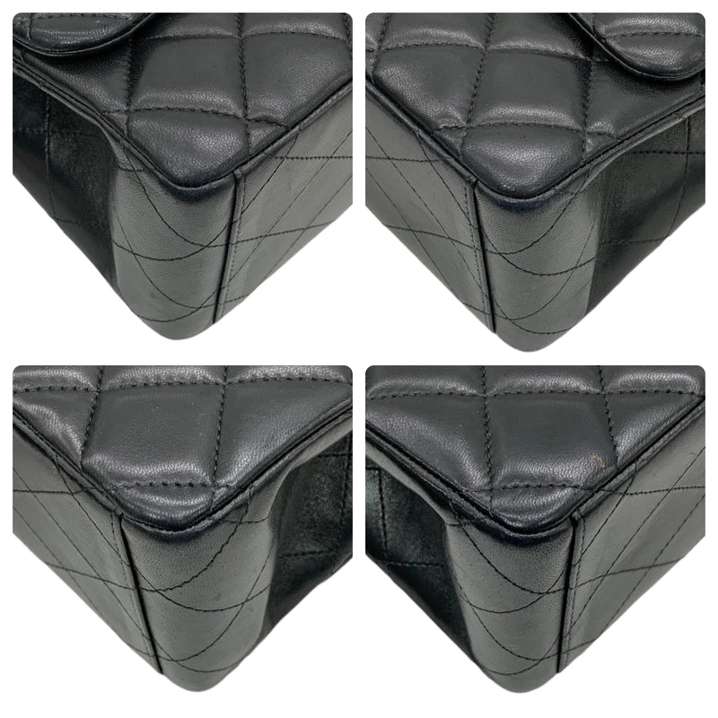 Chanel Black Lambskin Maxi Double Flap Bag