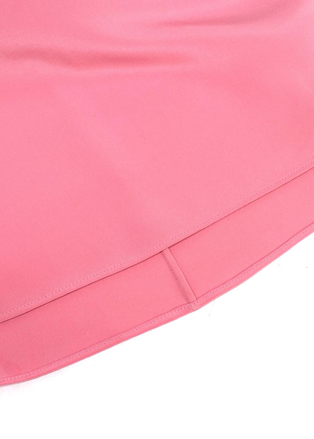 AKRIS Pink Mulberry Silk Top