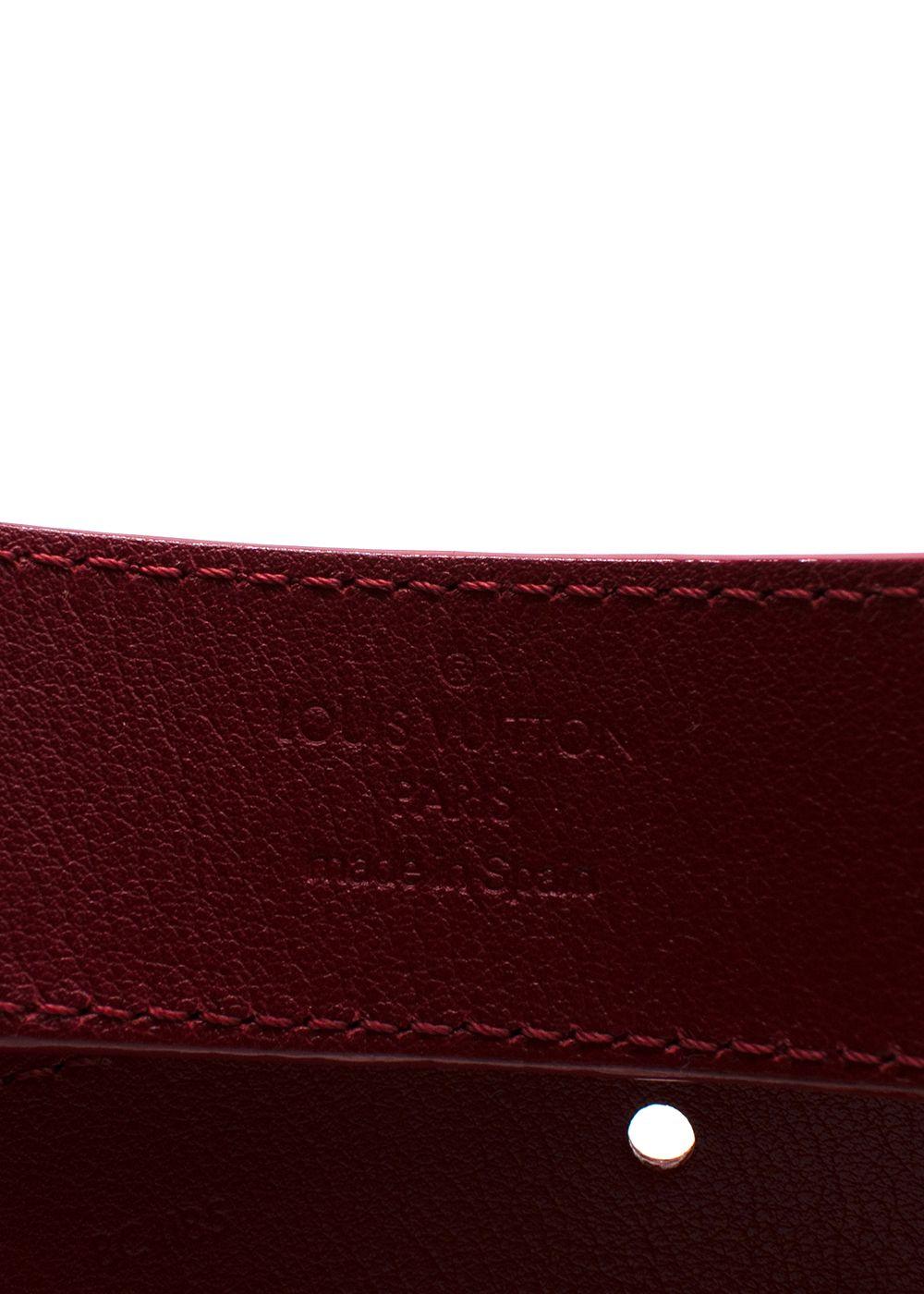Louis Vuitton Fuchsia Crocodile Heritage Belt with Gold Hardware