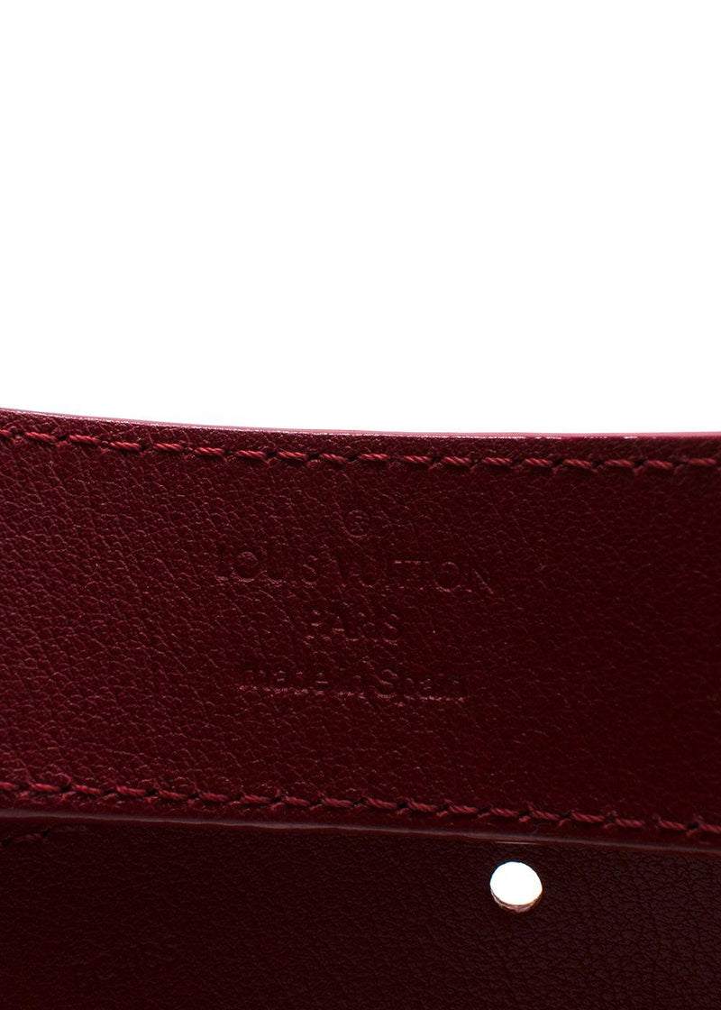 Louis Vuitton Fuchsia Crocodile Heritage Belt with Gold Hardware
