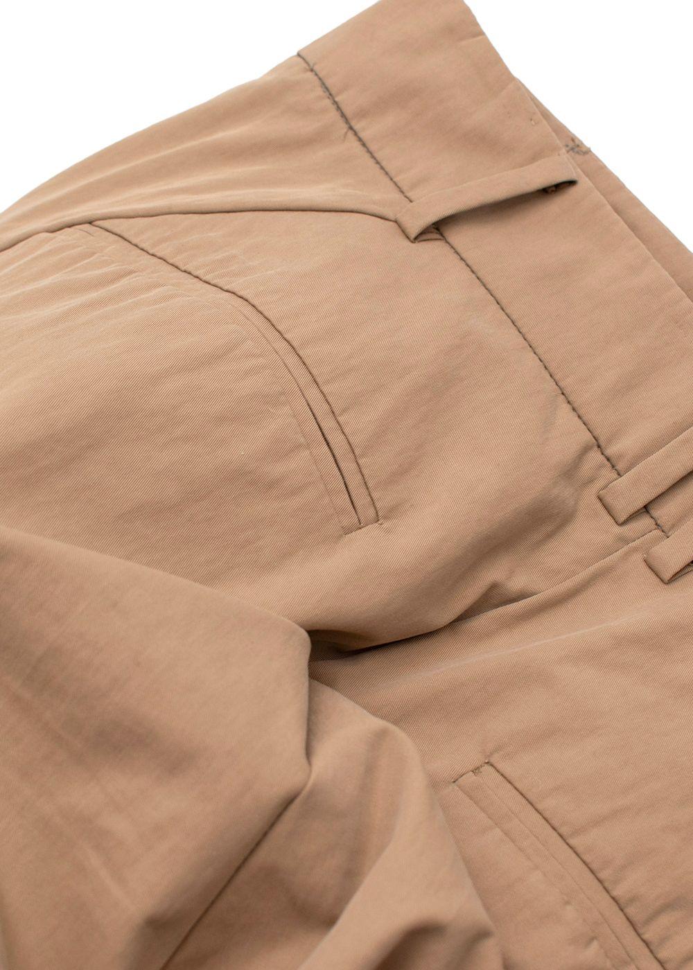 Rejina Pyo High Waist Wide Leg Tan Trousers