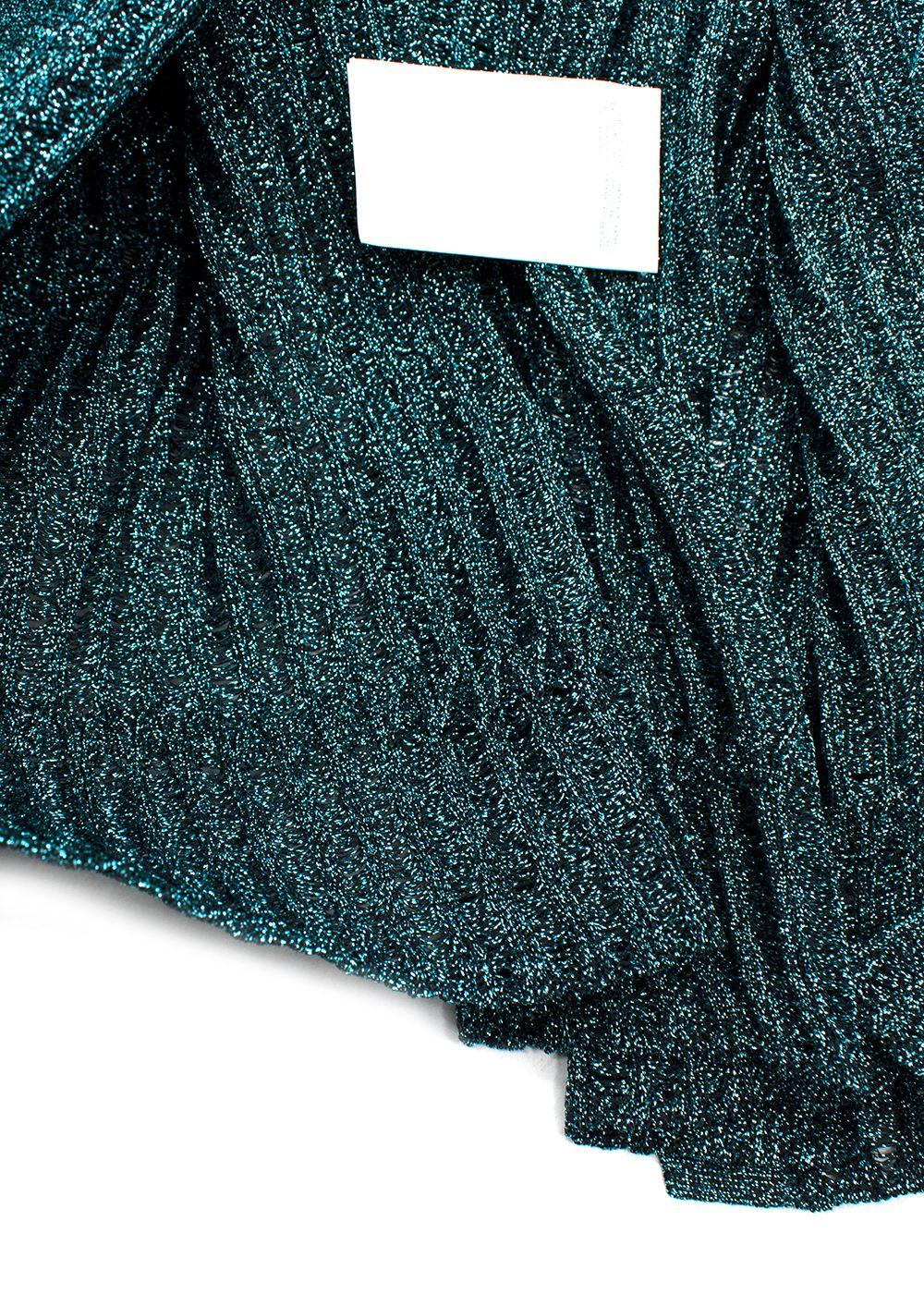 Missoni Blue Metallic Maxi Cardigan