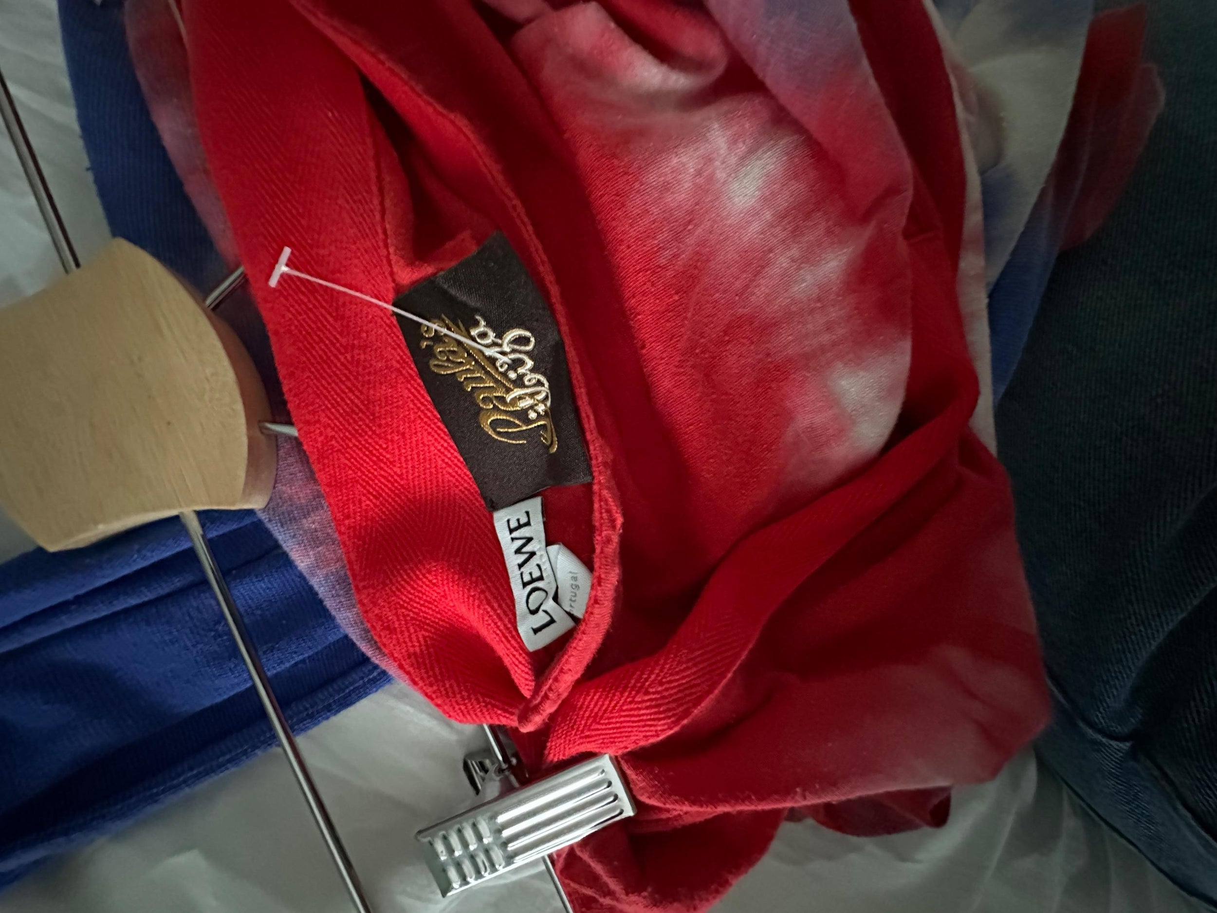 Loewe Paula’s Ibiza red & blue tie dye top and skirt