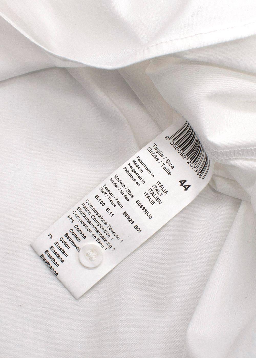 Peserico White Cotton Beaded Shirt