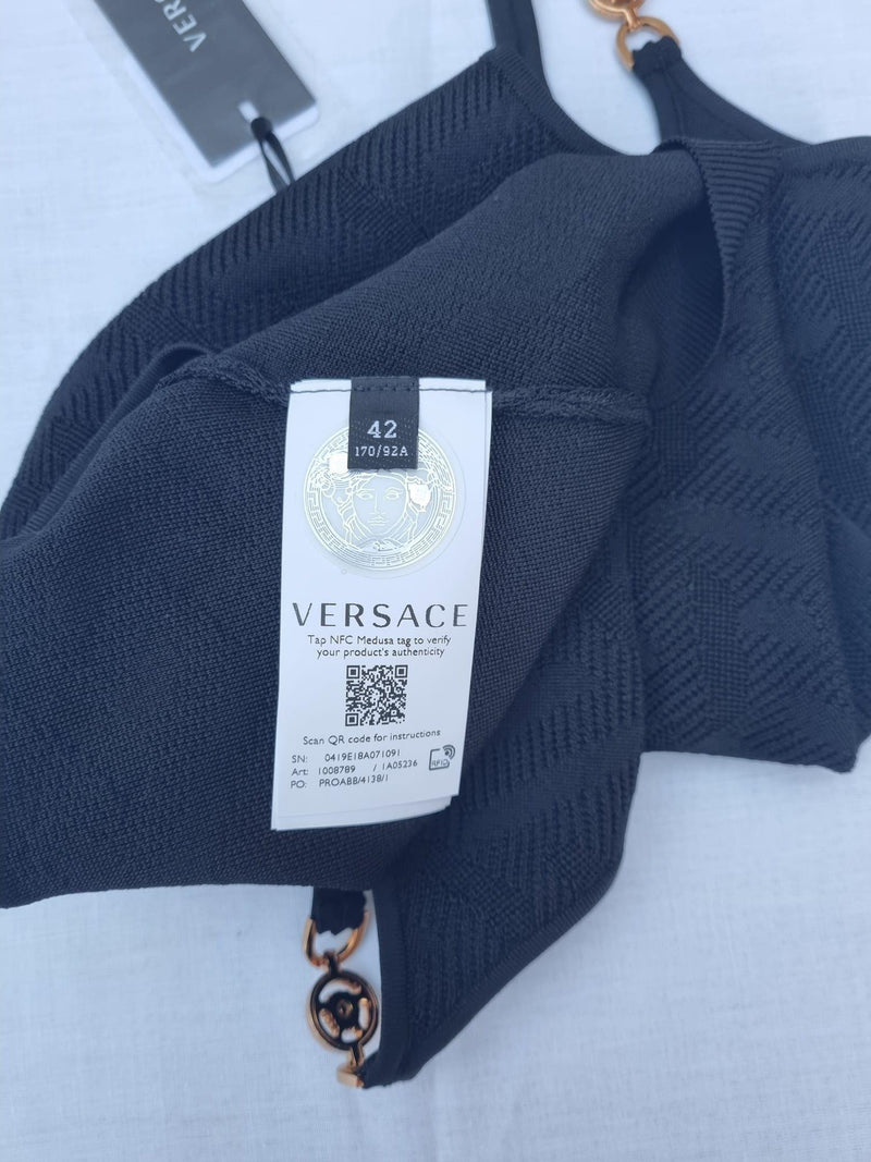 La Greca Medusa Jacquard Crop Top