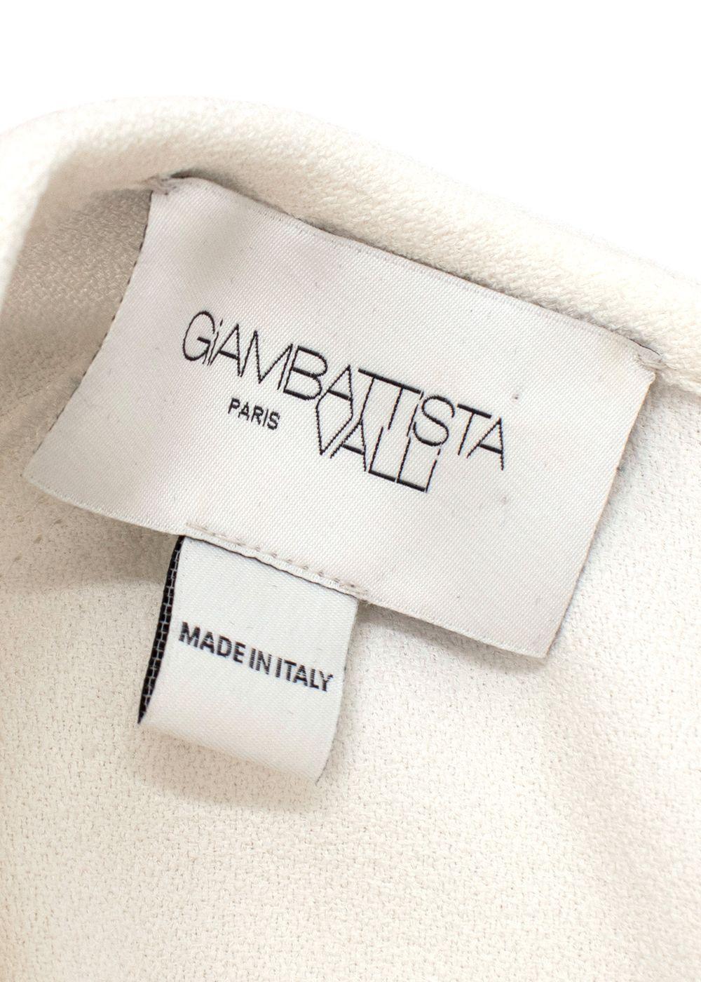 Giambattista Valli Lace Top White Crepe Mini Dress