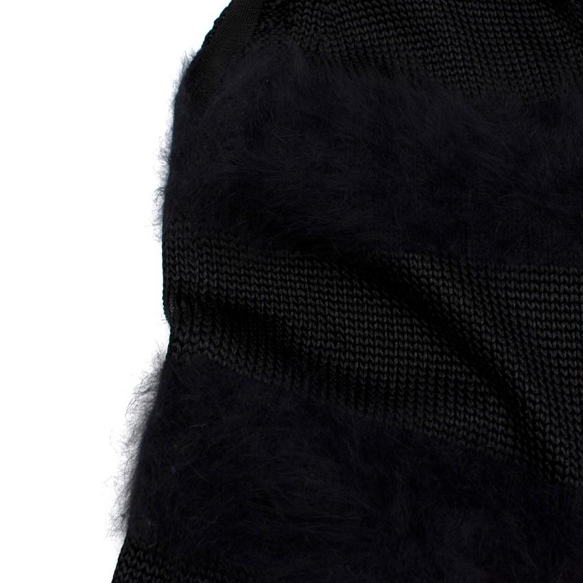 Balenciaga Black Angora Blend Knit Vest