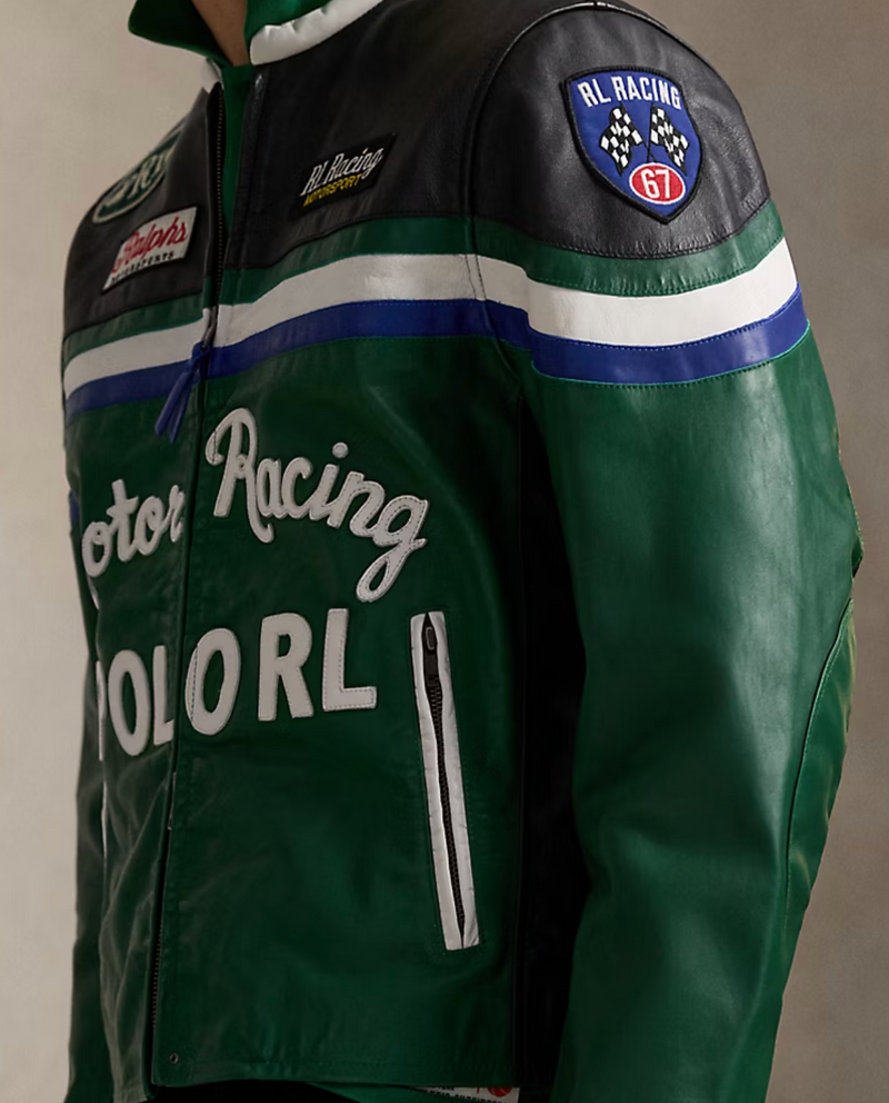 Ralph Lauren Leather Café Racer Jacket