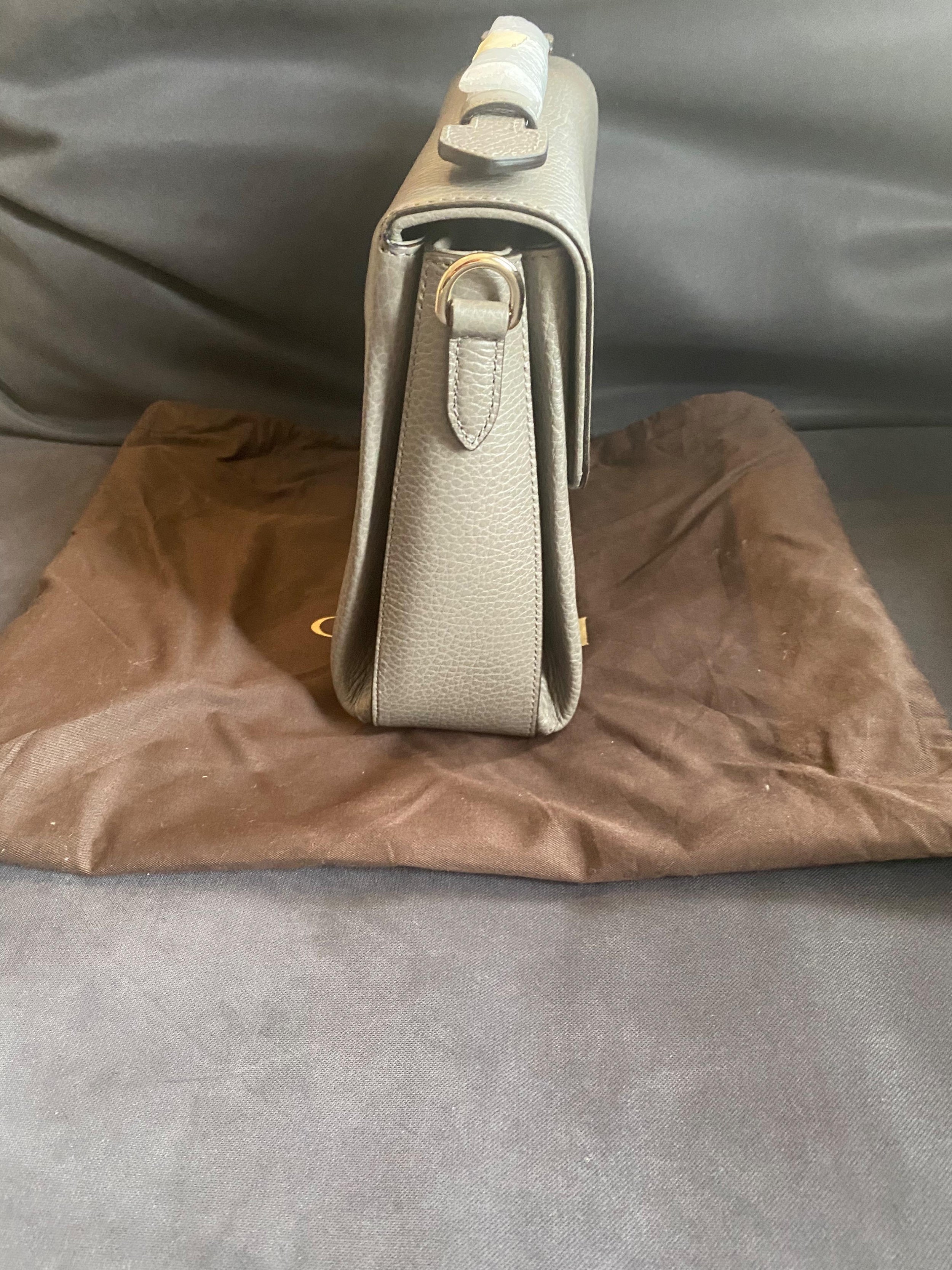 Interlocking G Grey Shoulder Bag