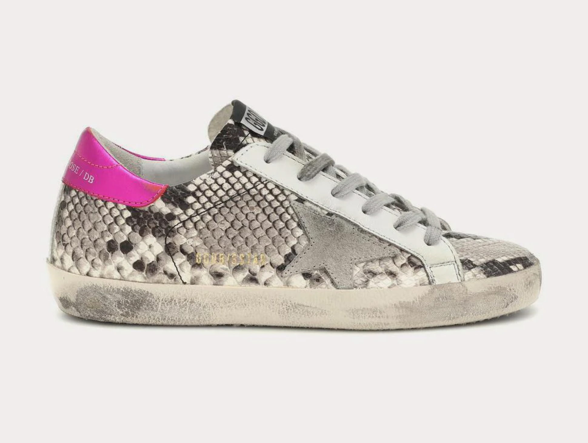 Python Printed Superstar Sneakers