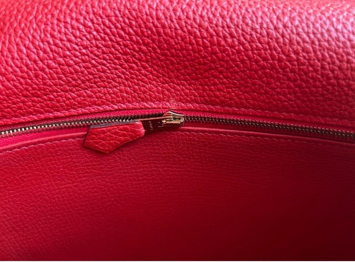 Hermès Geranium Togo Leather Kelly 35cm