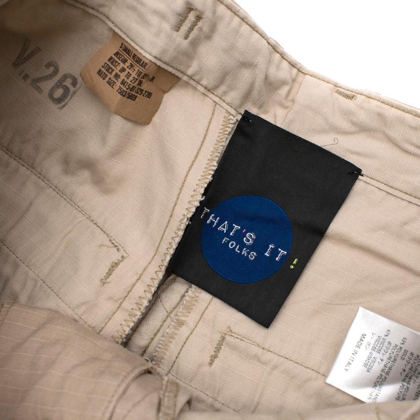 That's It! Folks Green Camo Cotton Blend Star Patches & Fringe