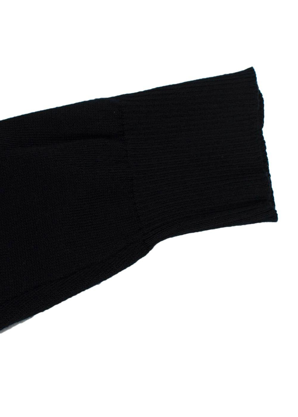 Moschino Couture Black Bear Long Knit Dress