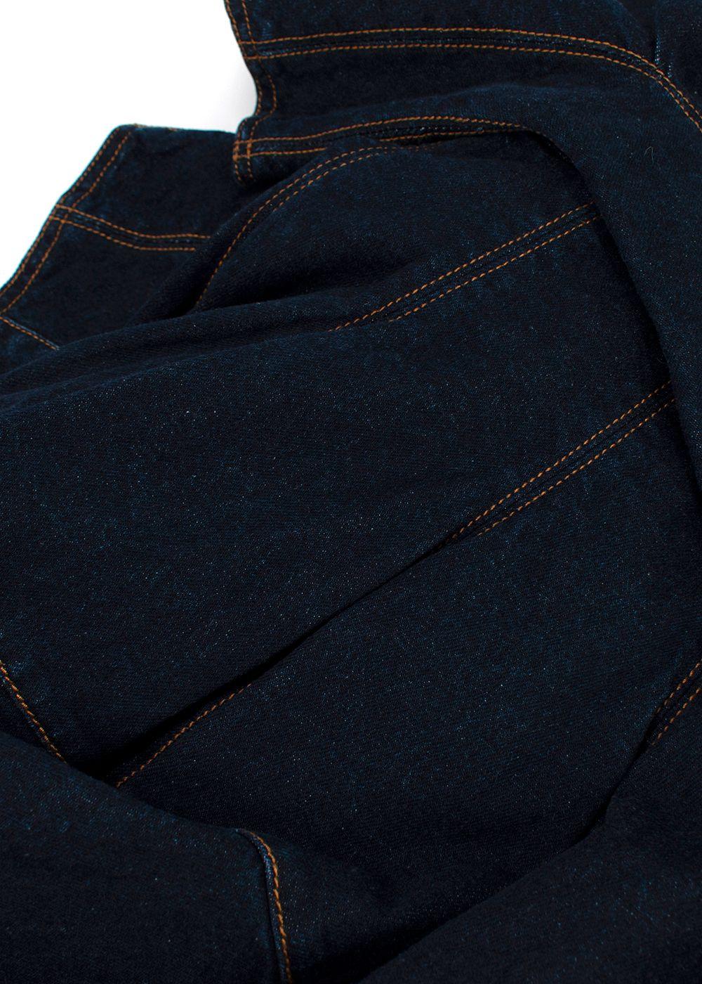 Alexander McQueen Denim Sweetheart Neckline Mini Dress