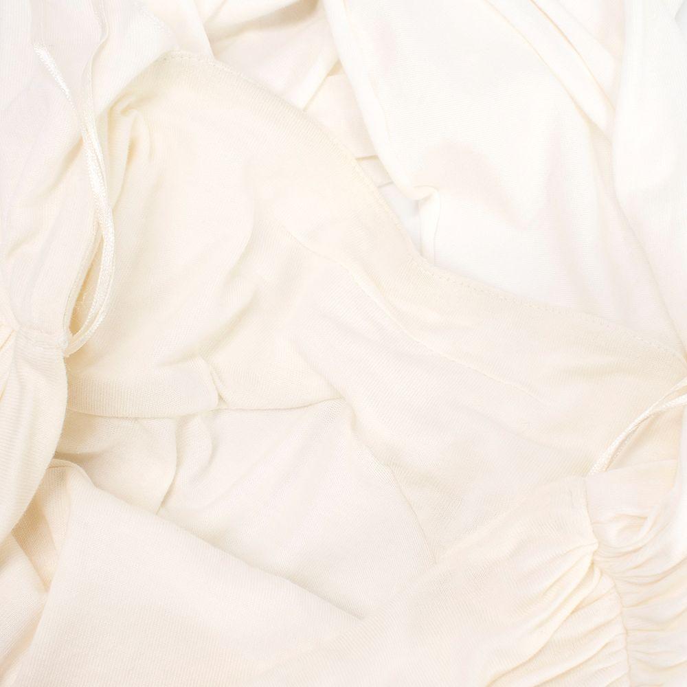 Ralph Lauren Blue Label Ivory Cotton-blend Halterneck Top