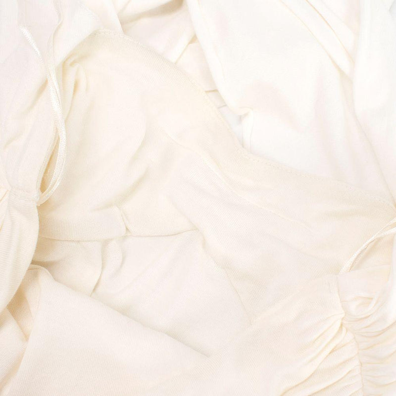 Ralph Lauren Blue Label Ivory Cotton-blend Halterneck Top