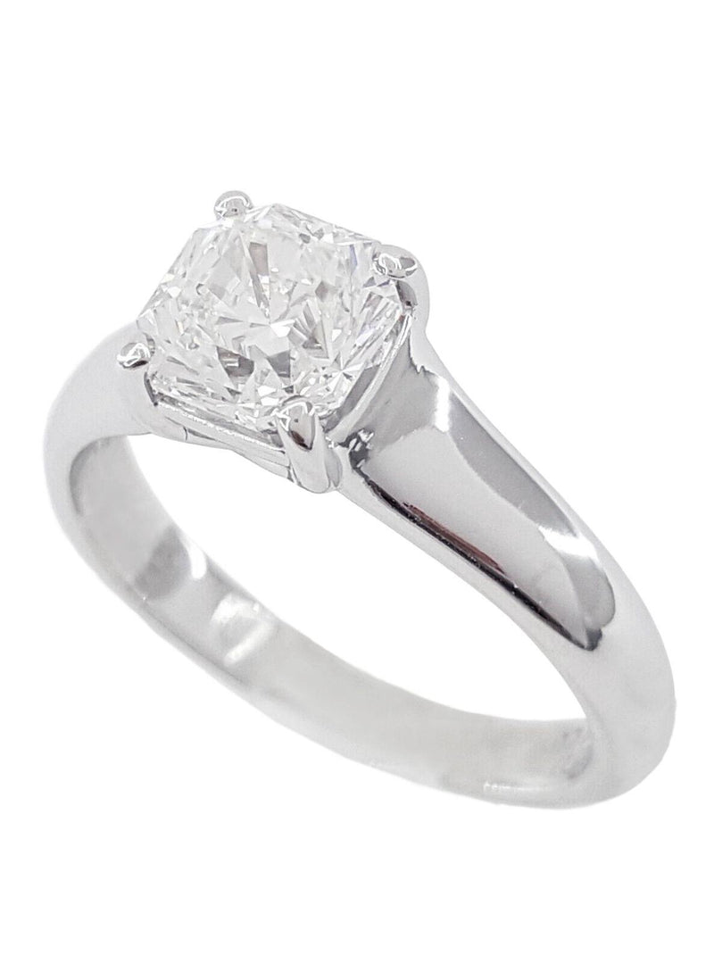 Verde 1ct IGI Certified Lab-grown Radiant Square Cut Diamond Ring