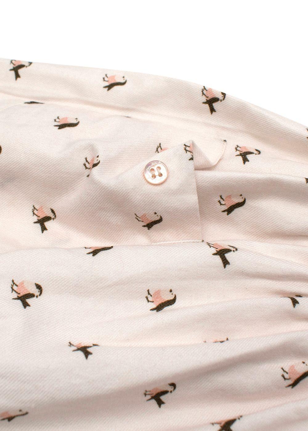 Kids 8Y Bird Print Cotton Blend Skirt