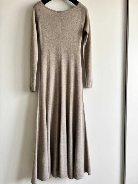 Ralph Lauren Polo Beige Cashmere Midi Dress