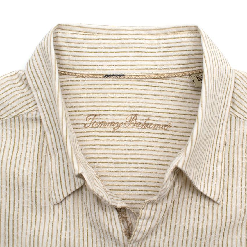 Tommy Bahama Striped Cotton Button Up Shirt