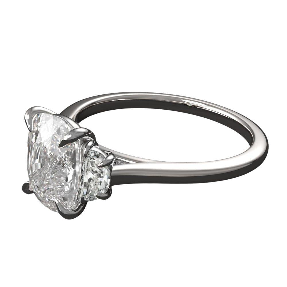 Verde 2ct Lab Grown Cushion Cut Diamond ring