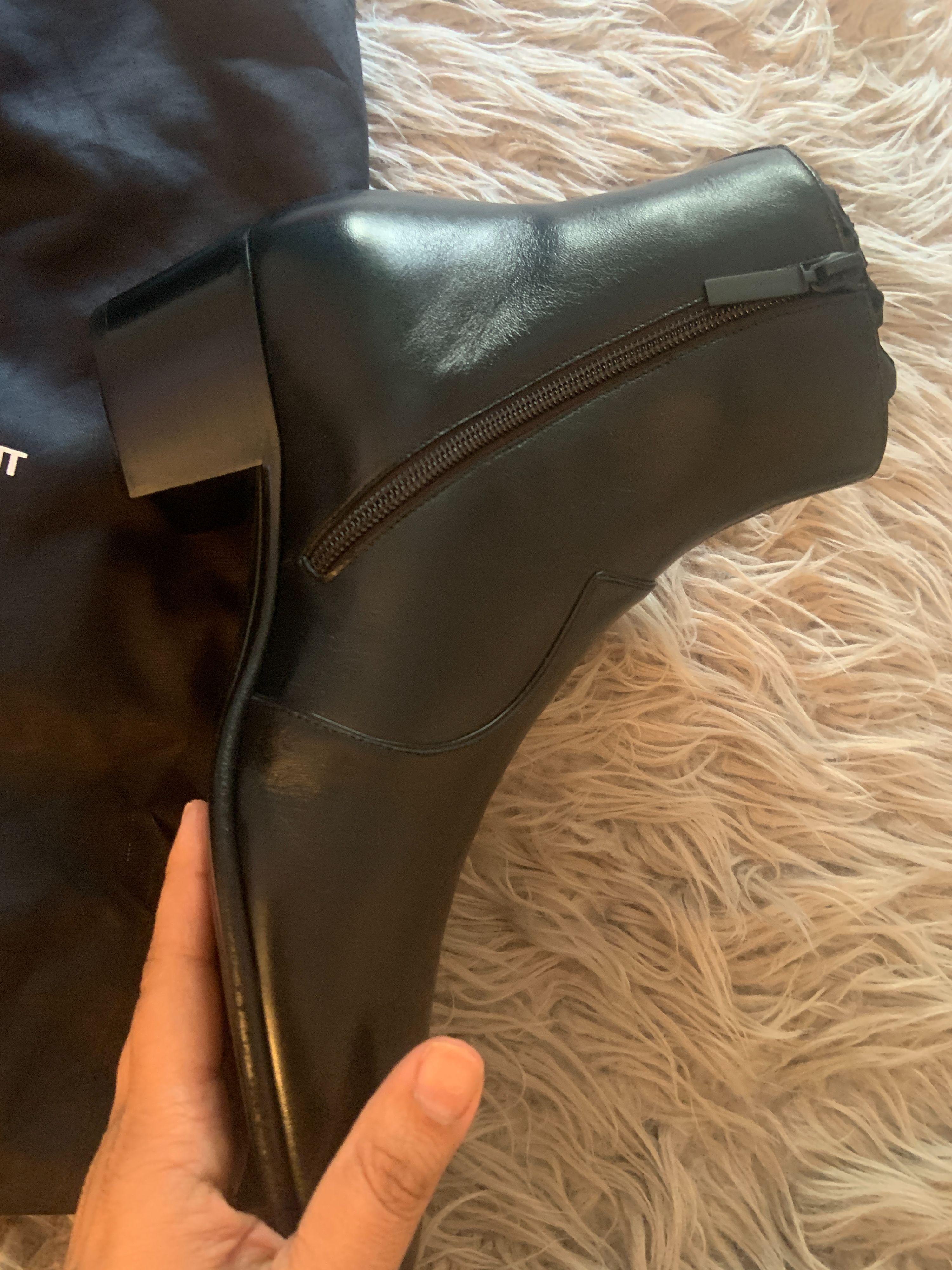 Black Leather Joey 45 Boots