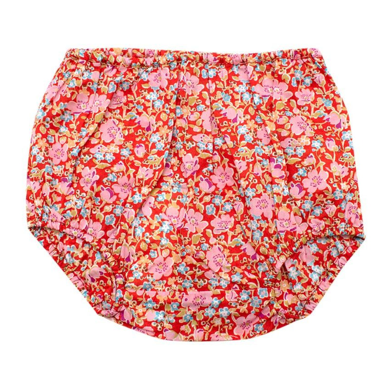 Caramel Red Floral Lily Bloomers