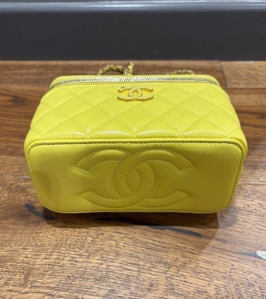 Chanel Yellow Trendy CC Vanity Bag