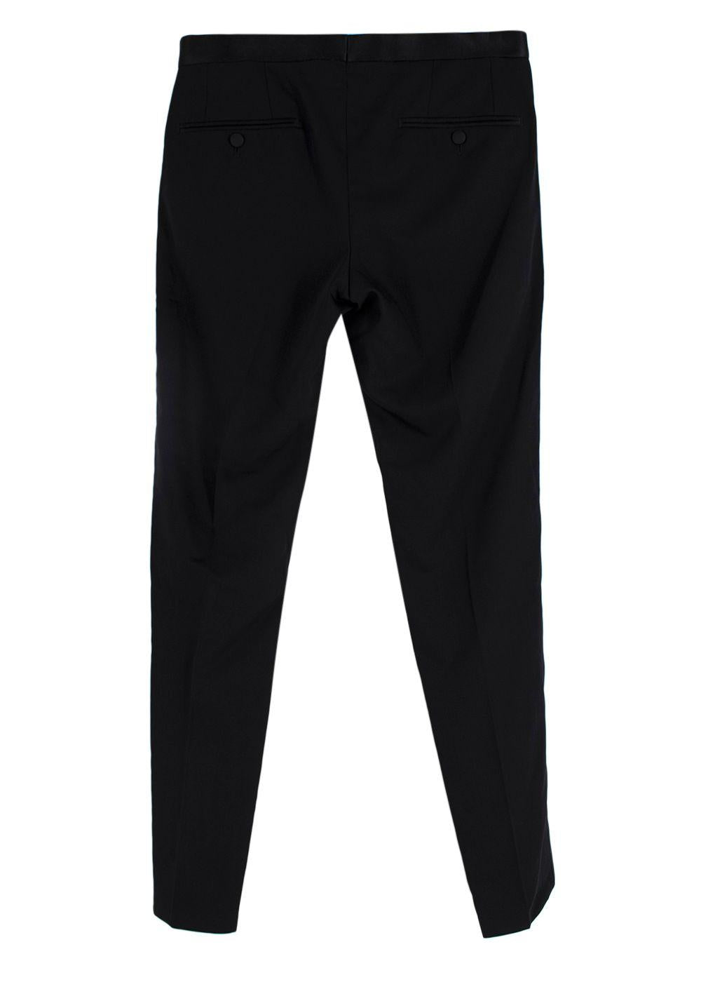 Dolce & Gabbana Black Tailored Tuxedo Trousers