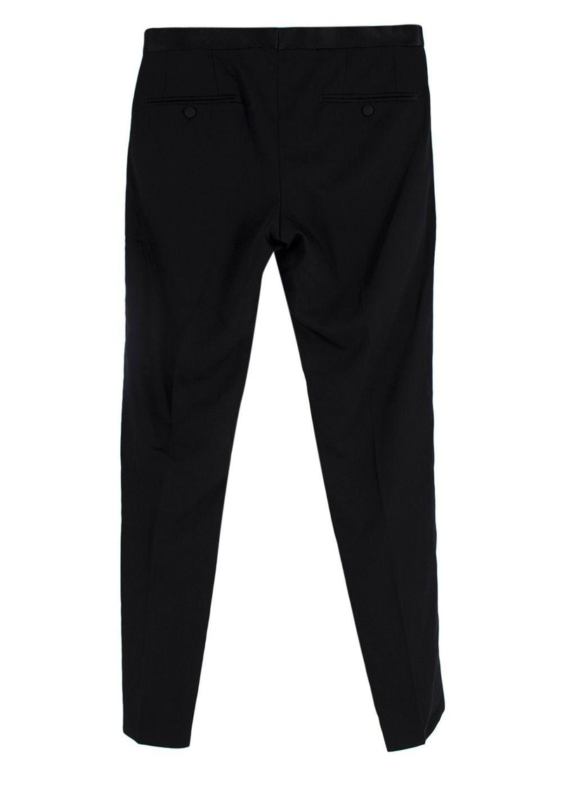 Dolce & Gabbana Black Tailored Tuxedo Trousers