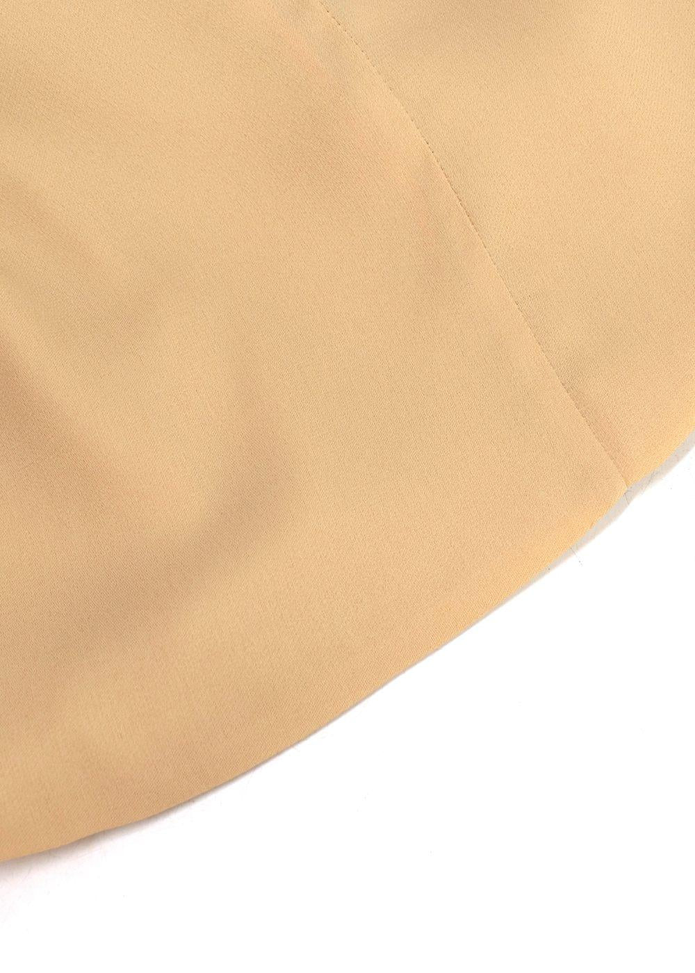 Armani Collezioni Beige Tank Top and Wide Leg Trouser Set
