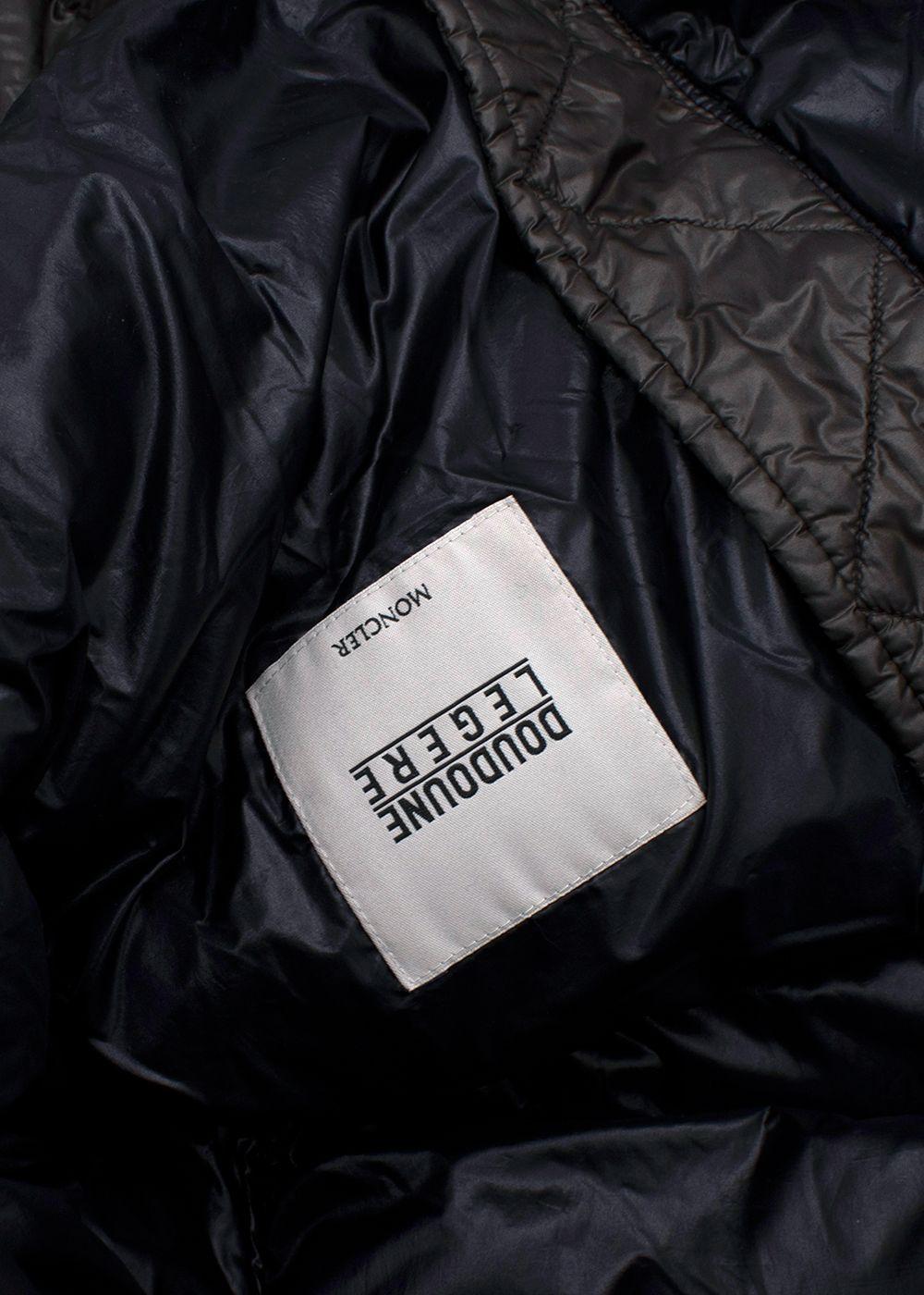 Moncler Brown 'Doudoune Legere' Long Line Hooded Coat
