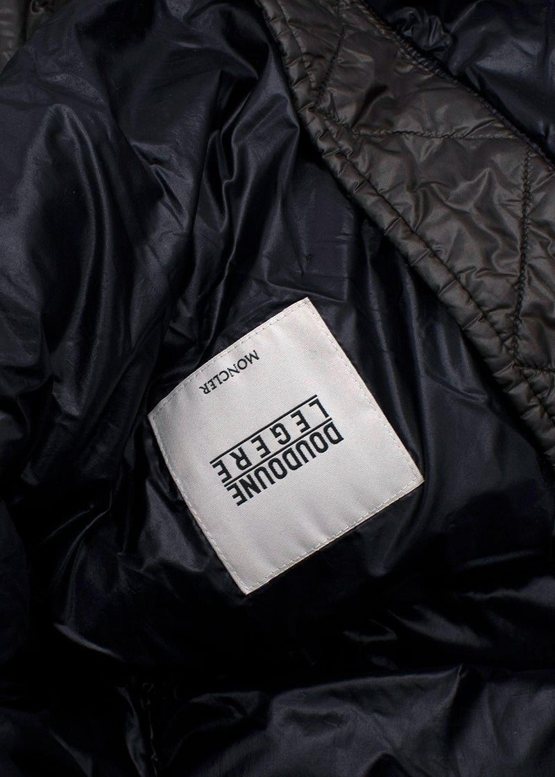 Moncler Brown 'Doudoune Legere' Long Line Hooded Coat
