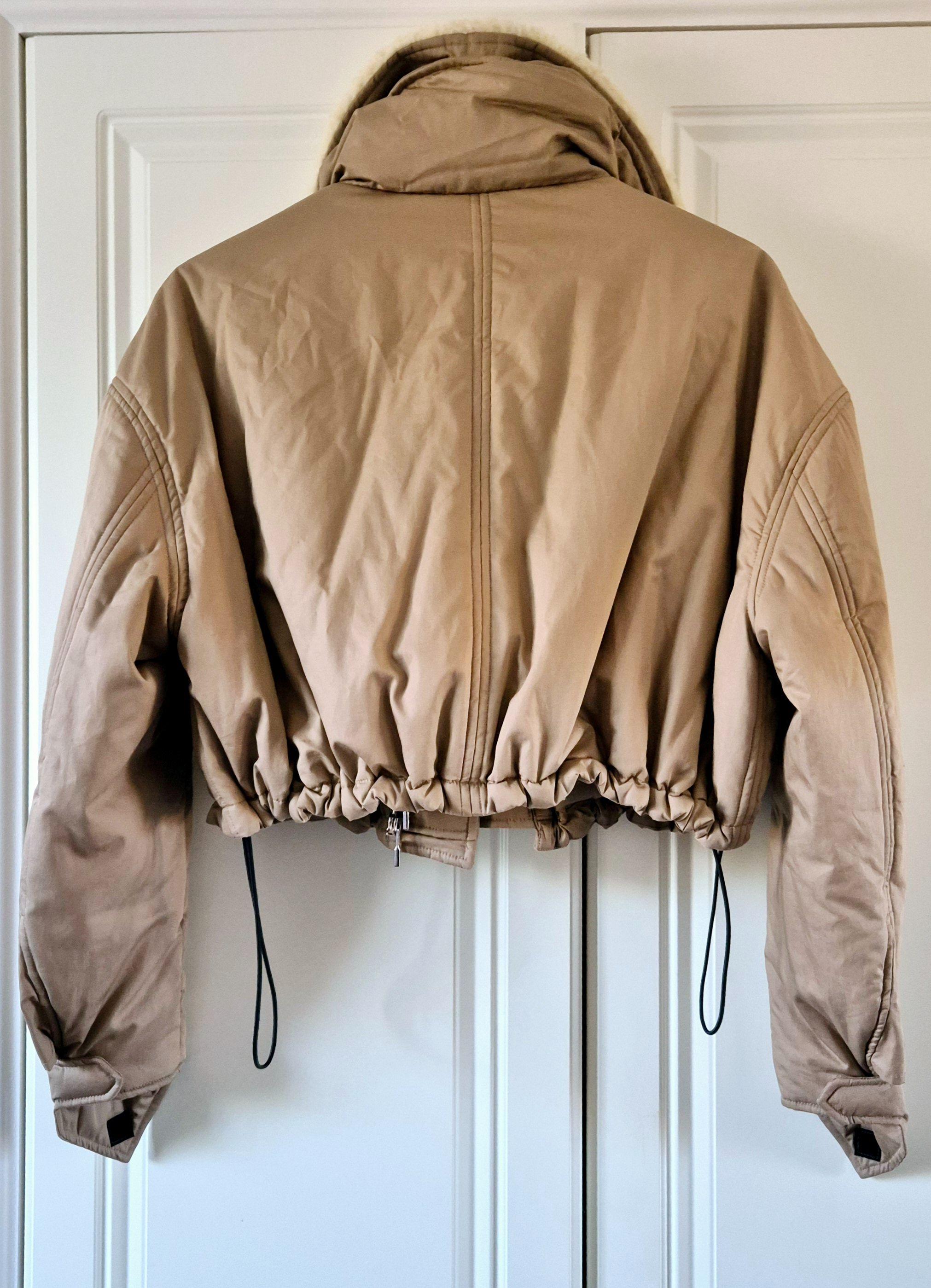 Amiri Camel Cropped Puffer Jacket