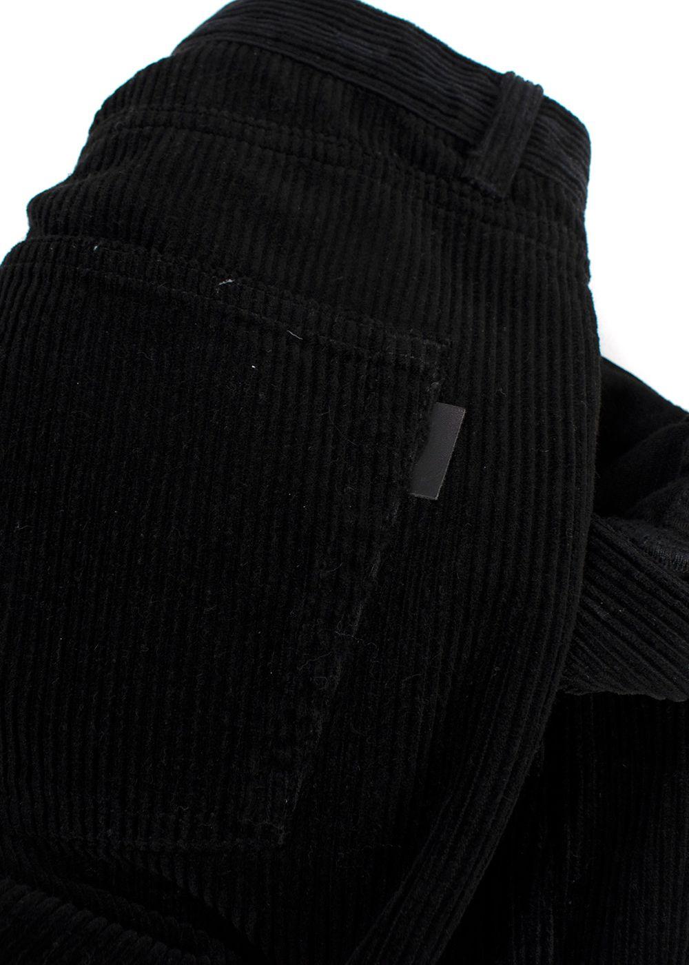 Saint Laurent Black Corduroy Trousers