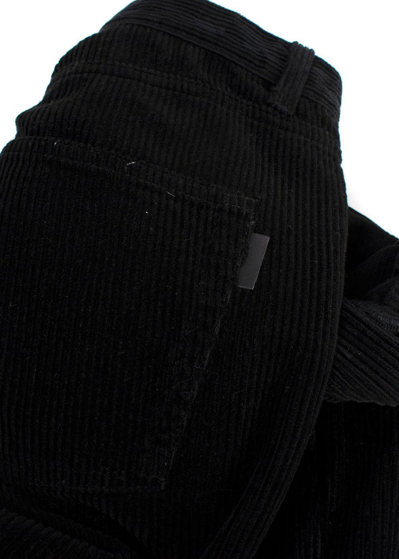 Saint Laurent Black Corduroy Trousers