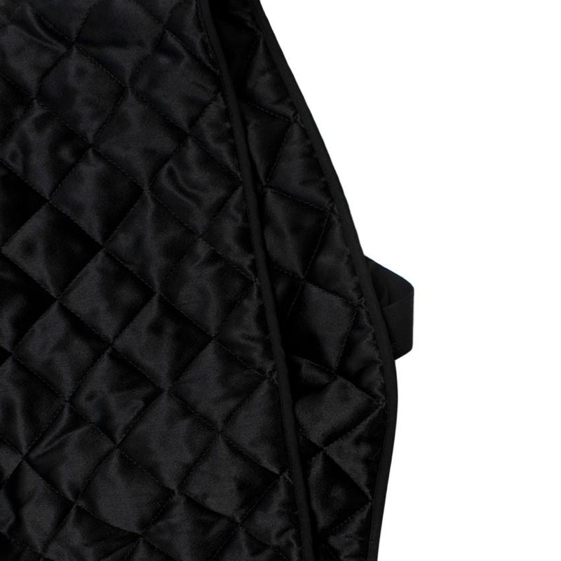 Celine Black Quilted Satin Pencil Skirt