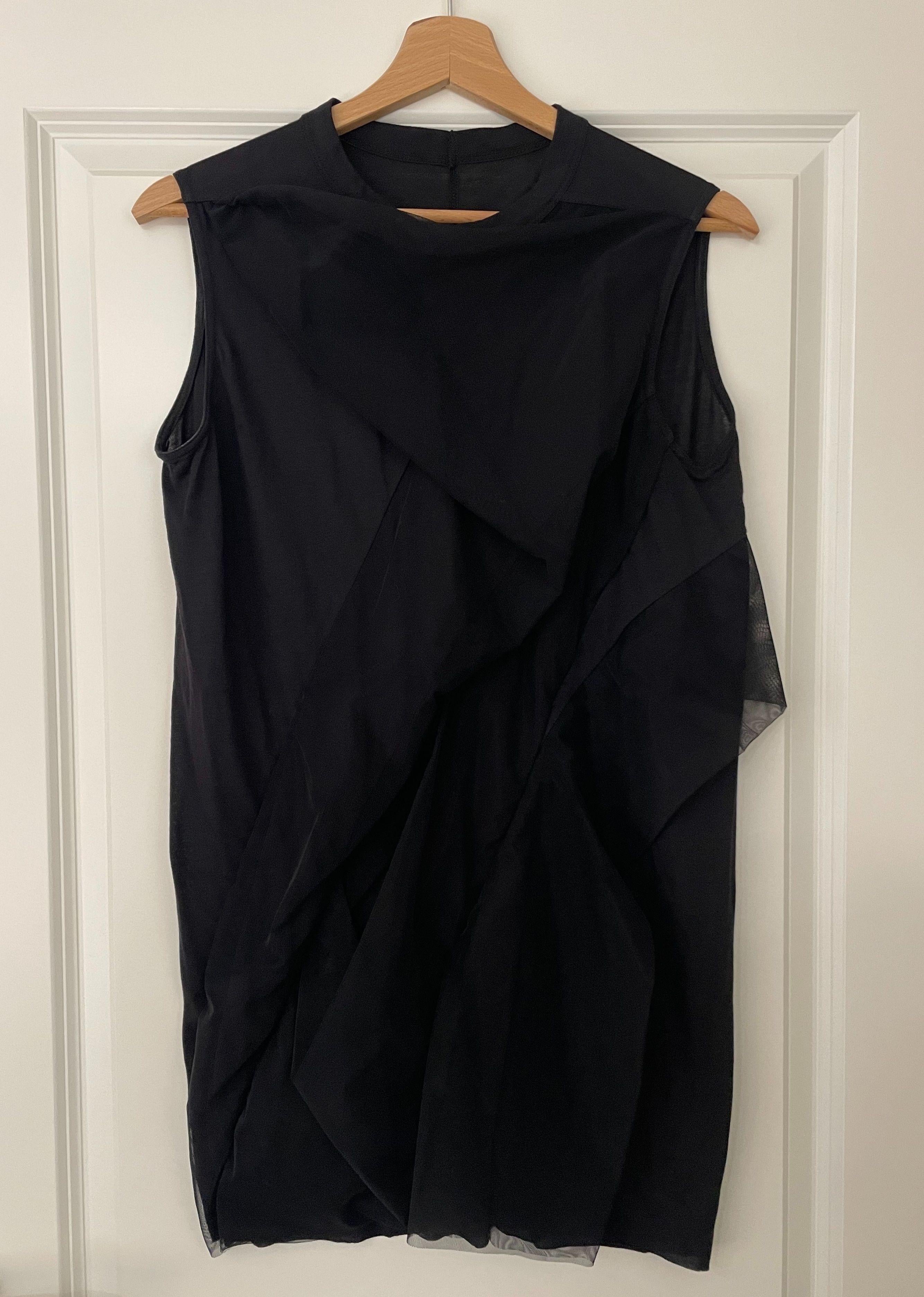 Rick Owens Black Lilies Tank Top