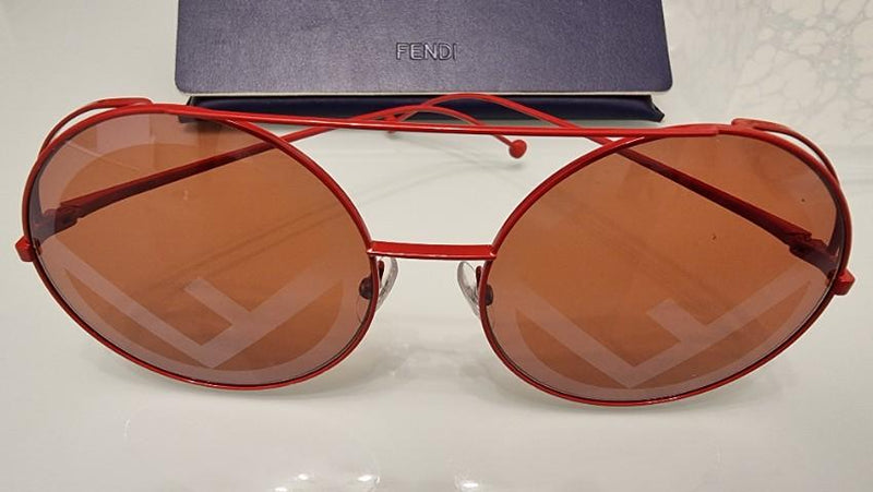 Fendi Red/Pink Run Away Pilot Sunglasses