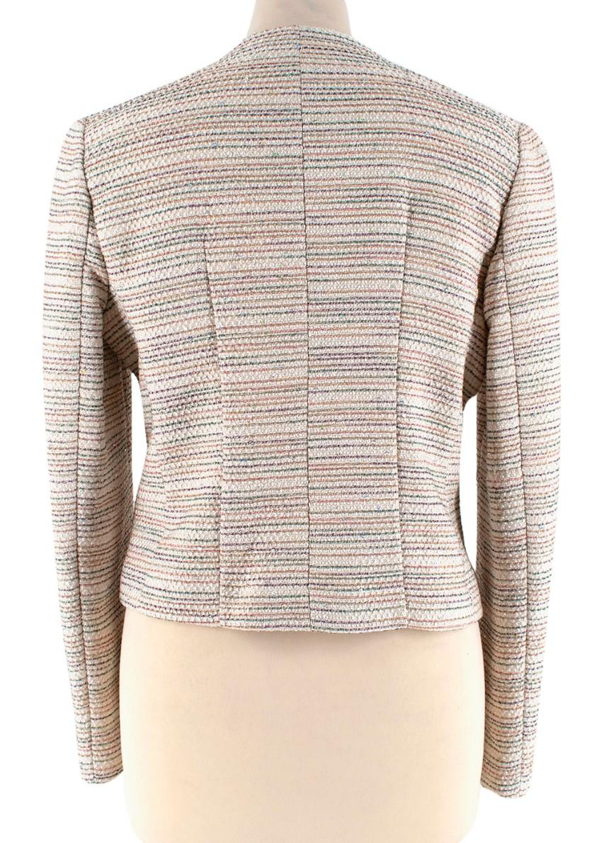 Trussardi Multicolour Tweed Jacket With Sequin Detail