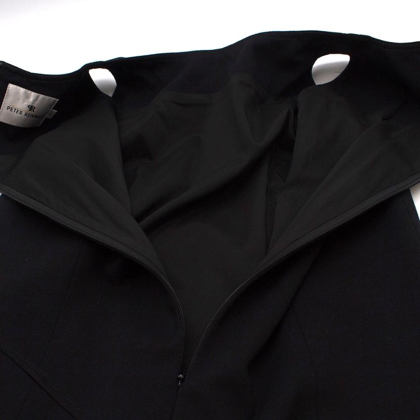 Peter Reinwald Black Quilted Sleeveless Dress