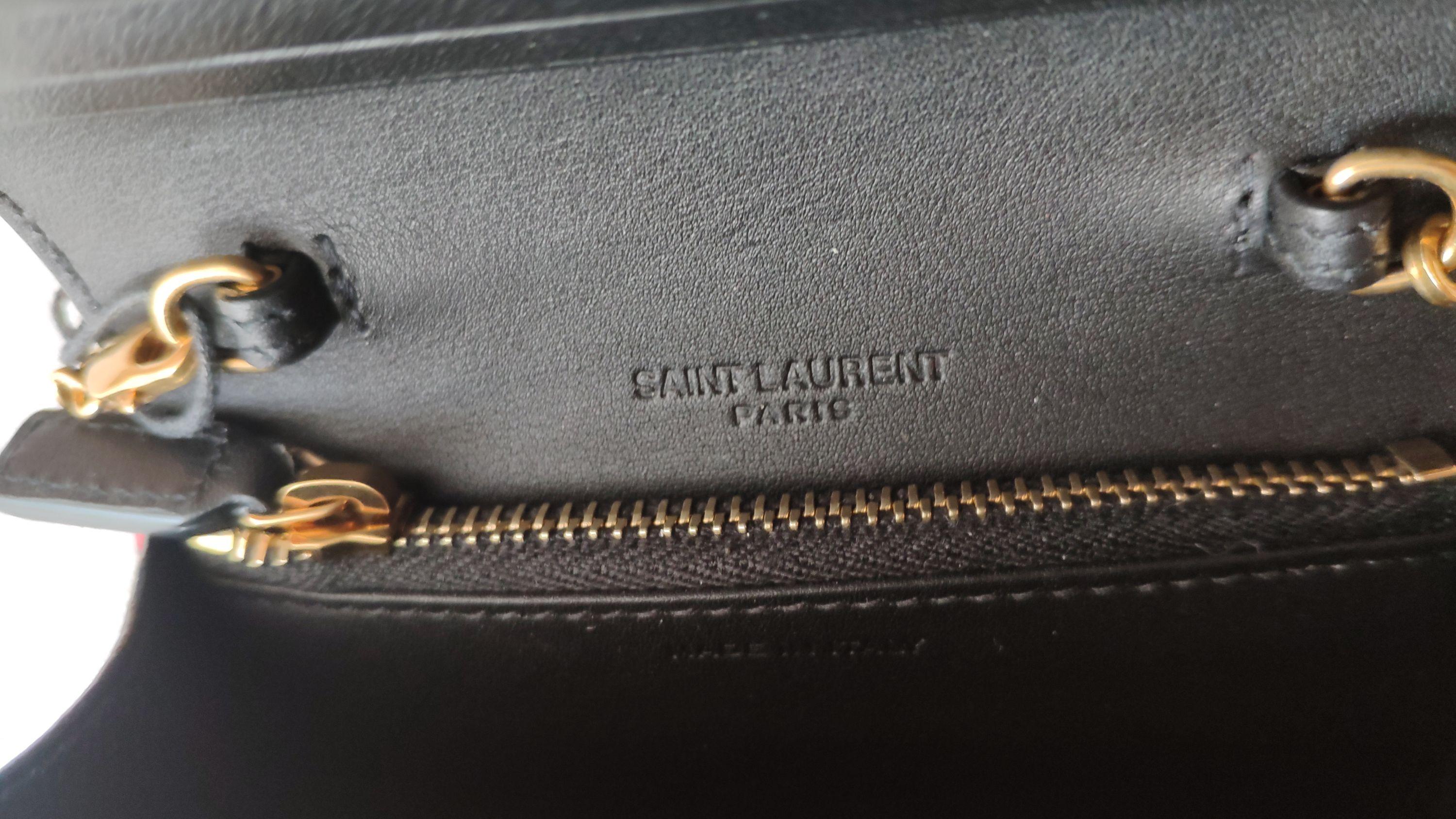 Saint Laurent Red Printed Wallet on Chain